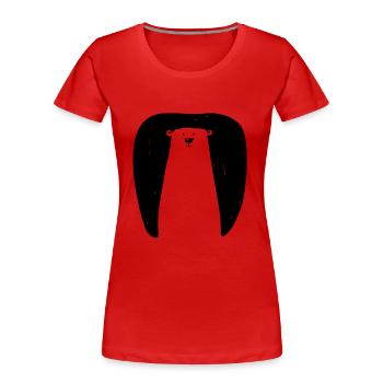 Gardez dans la grotte - T-shirt bio Premium Femme - rouge - Devant - Mia (176cm)