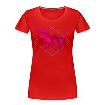 Hammerhead - Women's Premium Organic T-Shirt - red - Front - Mia (176cm)