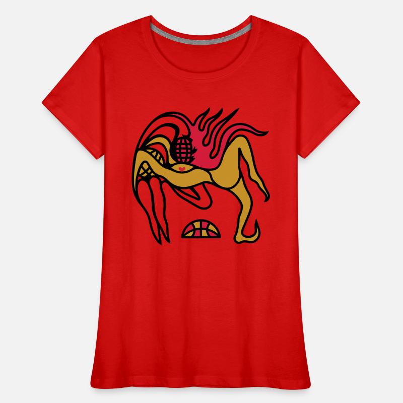 Fitness on the side. Romantic workout for two Women's Premium Organic T-Shirt