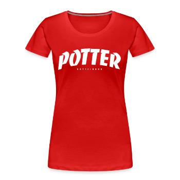 Potter-Zitat - Frauen Premium Bio T-Shirt - Rot - Vorne - Mia (176cm)