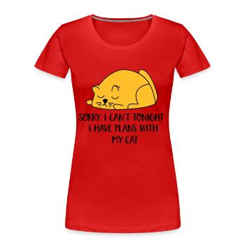 2541614 129996413 cat - Women's Premium Organic T-Shirt - red - Front - Mia (176cm)