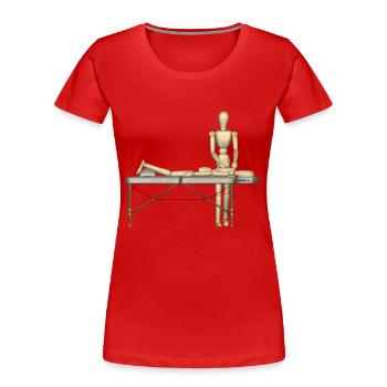 first aid massage erste hilfe therapy therapie6 - Frauen Premium Bio T-Shirt - Rot - Vorne - Mia (176cm)