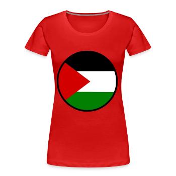 Free palestine palestina flagge - Frauen Premium Bio T-Shirt - Rot - Vorne - Mia (176cm)
