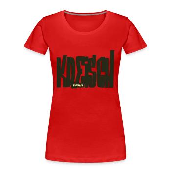 Kreischberg - Steiermark - Frauen Premium Bio T-Shirt - Rot - Vorne - Mia (176cm)