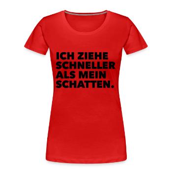 Lucky Luke - Frauen Premium Bio T-Shirt - Rot - Vorne - Mia (176cm)