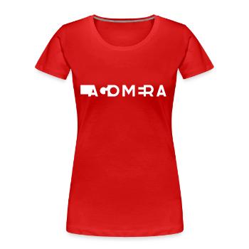 LA GOMERA – Îles Canaries – Espagne - T-shirt bio Premium Femme - rouge - Devant - Mia (176cm)