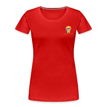 WONDER ROAR - Women's Premium Organic T-Shirt - red - Front - Mia (176cm)