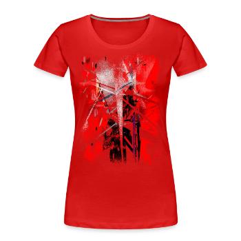 Devil - Women's Premium Organic T-Shirt - red - Front - Mia (176cm)