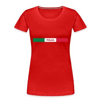 Italia Tranparent - Women's Premium Organic T-Shirt - red - Front - Mia (176cm)