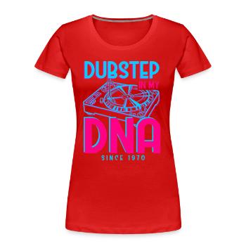 Dubstep 1970 - Frauen Premium Bio T-Shirt - Rot - Vorne - Mia (176cm)
