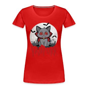 Vampurr - T-shirt bio Premium Femme - rouge - Devant - Mia (176cm)