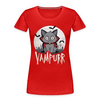 Vampurr - T-shirt bio Premium Femme - rouge - Devant - Mia (176cm)