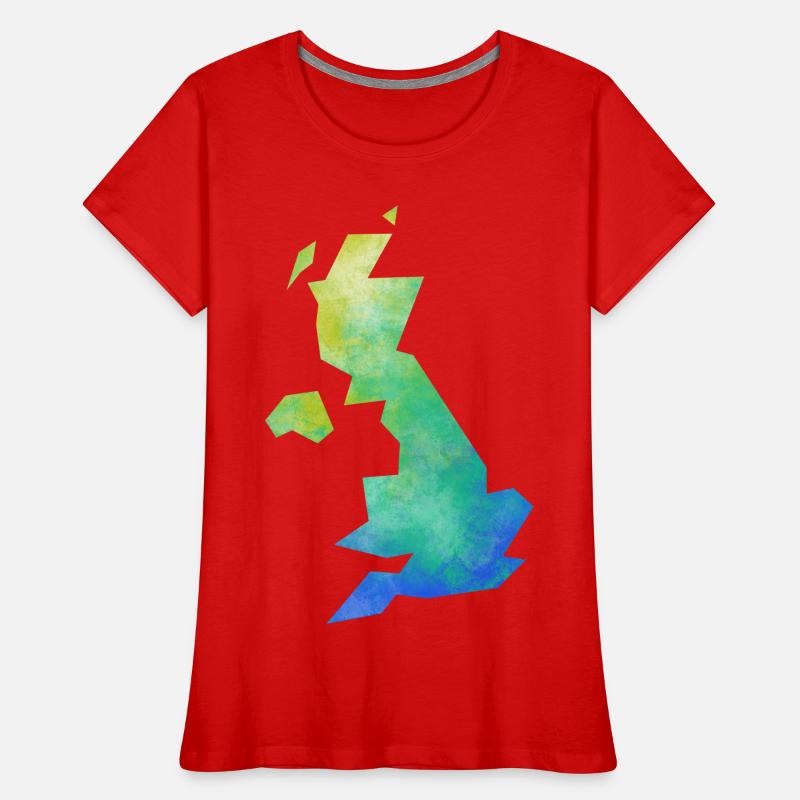 Map UK Women's Premium Organic T-Shirt