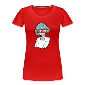 Anime Fan Present Japanese Cartoon Cosplay - Women's Premium Organic T-Shirt - red - Front - Mia (176cm)