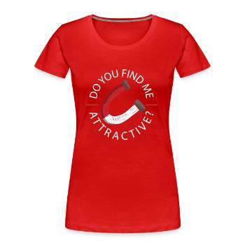 Chemistry Science Physics Research Nerd Humor - Women's Premium Organic T-Shirt - red - Front - Mia (176cm)