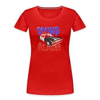 Policeman Present Police Law Enforcement Officer - Women's Premium Organic T-Shirt - red - Front - Mia (176cm)