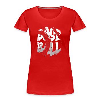 Baseball présent home run joueur de baseball athlète - T-shirt bio Premium Femme - rouge - Devant - Mia (176cm)