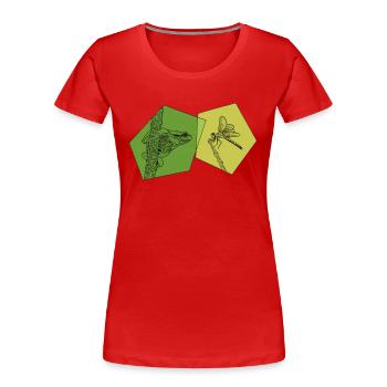 Kröte Kaulquappe Laubfrosch Froschzüchter Frosch - Frauen Premium Bio T-Shirt - Rot - Vorne - Mia (176cm)