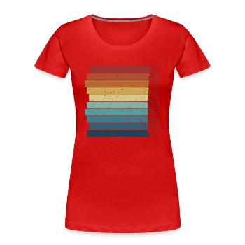 Pâte à pain rétro Bread Dough Bread Queen Lover - T-shirt bio Premium Femme - rouge - Devant - Mia (176cm)