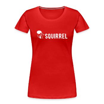 Squirrel Fuchshörnchen Grauhörnchen Squirrel - Frauen Premium Bio T-Shirt - Rot - Vorne - Mia (176cm)