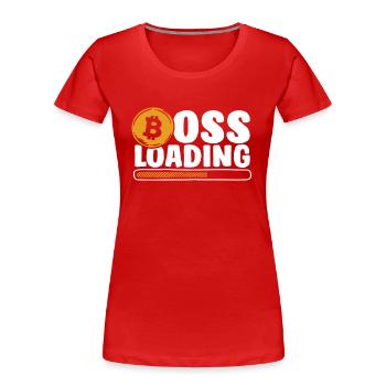 Loading Crypto Cryptocurrency Blockchain - Women's Premium Organic T-Shirt - red - Front - Mia (176cm)