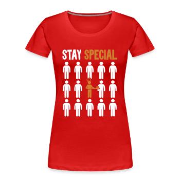 Stay Special Pâte à pain Bread Maker Bread Queen - T-shirt bio Premium Femme - rouge - Devant - Mia (176cm)