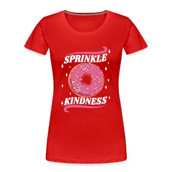 Streusel Freundlichkeit Donut-Maker Glasierter Liebhaber - Frauen Premium Bio T-Shirt - Rot - Vorne - Mia (176cm)