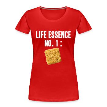 Ramen instant Nudeln Geschenk Idee Studenten - Frauen Premium Bio T-Shirt - Rot - Vorne - Mia (176cm)