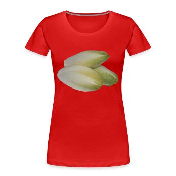 salad salad lettuce halloween vegetables vegetables12 - Women's Premium Organic T-Shirt - red - Front - Mia (176cm)