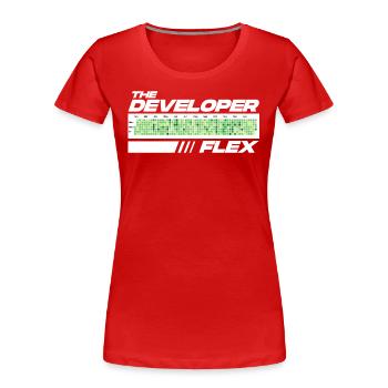 Programmierer Humor Coding Witze Entwickler - Frauen Premium Bio T-Shirt - Rot - Vorne - Mia (176cm)