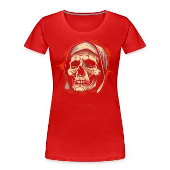 Älter und weiser - Frauen Premium Bio T-Shirt - Rot - Vorne - Mia (176cm)