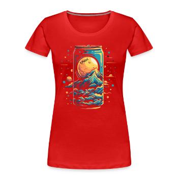 Boîte de soda Space Universe - T-shirt bio Premium Femme - rouge - Devant - Mia (176cm)