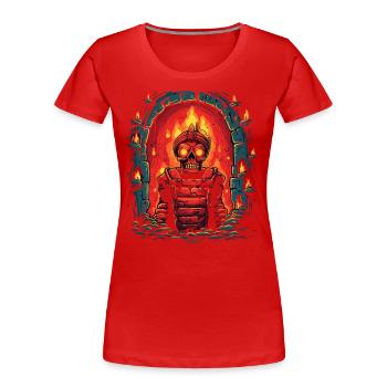 La colère du pharaon du donjon zombie - T-shirt bio Premium Femme - rouge - Devant - Mia (176cm)