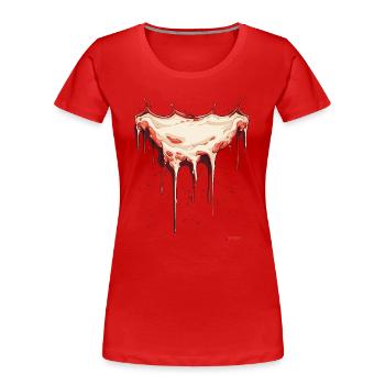 Melt - Women's Premium Organic T-Shirt - red - Front - Mia (176cm)