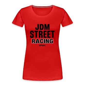 JDM Street Racing - Frauen Premium Bio T-Shirt - Rot - Vorne - Mia (176cm)