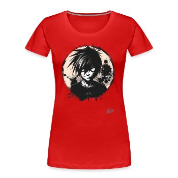 Emo Core: Bad Boy, Bad Boy - Women's Premium Organic T-Shirt - red - Front - Mia (176cm)