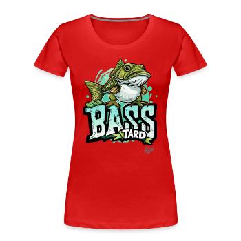Horror Seebarsch der Bastard Fisch - Frauen Premium Bio T-Shirt - Rot - Vorne - Mia (176cm)
