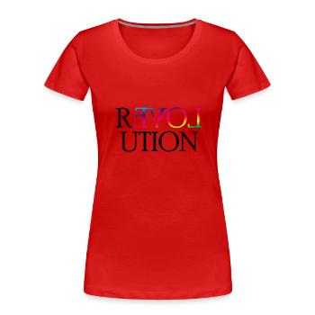 Revolution Gay Pride Lesbian CSD LGBT Homo Queer - Frauen Premium Bio T-Shirt - Rot - Vorne - Mia (176cm)