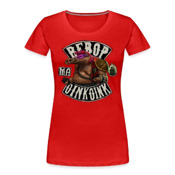 TMNT Mutant Mayhem Mit Bebop - Frauen Premium Bio T-Shirt - Rot - Vorne - Mia (176cm)