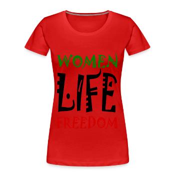 Women life freedom - T-shirt bio Premium Femme - rouge - Devant - Mia (176cm)