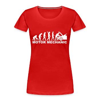 Mechaniker - Frauen Premium Bio T-Shirt - Rot - Vorne - Mia (176cm)