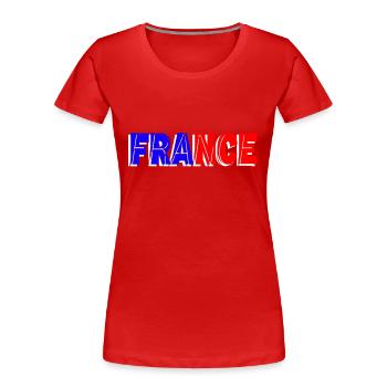 france - Frauen Premium Bio T-Shirt - Rot - Vorne - Mia (176cm)