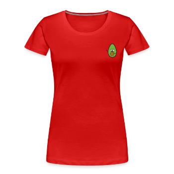 Avocado - Women's Premium Organic T-Shirt - red - Front - Mia (176cm)