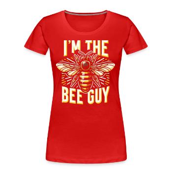honey bee, beekeeper, bee, bee - Women's Premium Organic T-Shirt - red - Front - Mia (176cm)