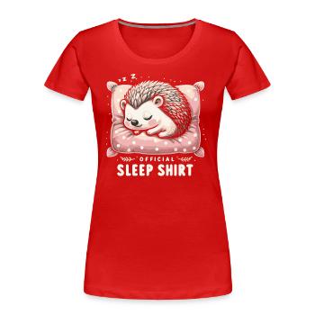 Hérisson, Piquant, Animal, Hérisson - T-shirt bio Premium Femme - rouge - Devant - Mia (176cm)