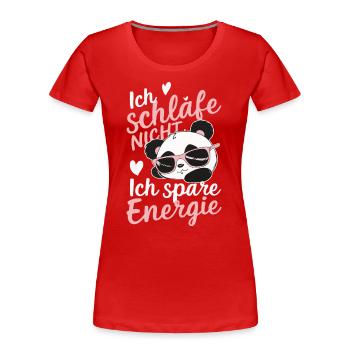 Panda Panda Bear Pandas - Women's Premium Organic T-Shirt - red - Front - Mia (176cm)