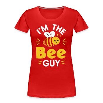 honey bee, beekeeper, bee, bee - Women's Premium Organic T-Shirt - red - Front - Mia (176cm)