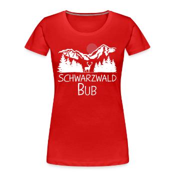 Black Forest Black Forest Baden-Württemberg - Women's Premium Organic T-Shirt - red - Front - Mia (176cm)