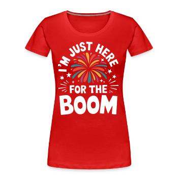 Pyrotechniker Feuerwerk Pyrotechnik - Frauen Premium Bio T-Shirt - Rot - Vorne - Mia (176cm)