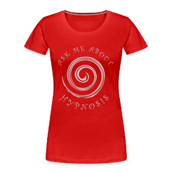 Hypnotiseur, spirale hypnotisante, spirituel, - T-shirt bio Premium Femme - rouge - Devant - Mia (176cm)